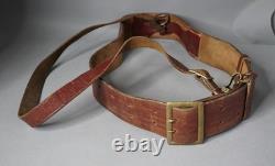 Ceinture en cuir avec sangle croisée de l'uniforme d'officier de l'armée allemande Heer de la Seconde Guerre mondiale 1943
