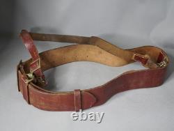 Ceinture en cuir avec sangle croisée de l'uniforme d'officier de l'armée allemande Heer de la Seconde Guerre mondiale 1943