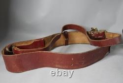 Ceinture en cuir avec sangle croisée de l'uniforme d'officier de l'armée allemande Heer de la Seconde Guerre mondiale 1943