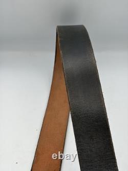 Ceinture en cuir originale de l'armée allemande de la Seconde Guerre mondiale, à utiliser avec des bretelles en Y, une baïonnette et un cadre en A