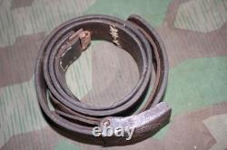 Ceinture originale de l’armée allemande de la Seconde Guerre mondiale, Wehrmacht Heer, avec boucle en acier, dénazifiée, 1940