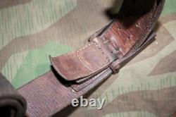 Ceinture originale de l’armée allemande de la Seconde Guerre mondiale, Wehrmacht Heer, avec boucle en acier, dénazifiée, 1940