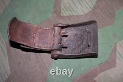 Ceinture originale de l’armée allemande de la Seconde Guerre mondiale, Wehrmacht Heer, avec boucle en acier, dénazifiée, 1940