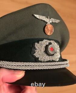Chapeau Visière Original D’officiers Allemands De Ww2