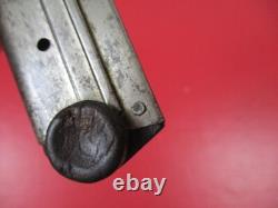 Chargeur de P08 Luger allemand d'avant-guerre en nickel avec fond en bois original NICE