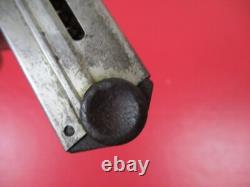 Chargeur de P08 Luger allemand d'avant-guerre en nickel avec fond en bois original NICE