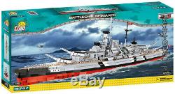 Cobi Battleship Bismarck / 4810/1974 Bloque Les Jouets Seconde Guerre Mondiale Petite Armée De Navire Allemand