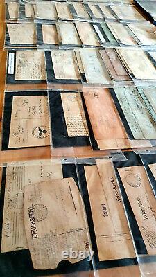 Collection Immobilière 80+ German Fieldpost Letters & Postcards 1912 51 Ww1 Ww2 Wk1