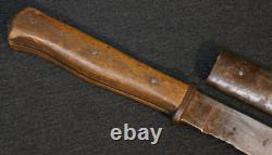 Couteau de tranchée et fourreau de la botte de combat de terrain de l'armée prussienne impériale allemande de la Première Guerre mondiale