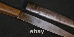 Couteau de tranchée et fourreau de la botte de combat de terrain de l'armée prussienne impériale allemande de la Première Guerre mondiale