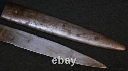 Couteau de tranchée et fourreau de la botte de combat de terrain de l'armée prussienne impériale allemande de la Première Guerre mondiale