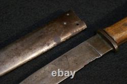 Couteau de tranchée et fourreau de la botte de combat de terrain de l'armée prussienne impériale allemande de la Première Guerre mondiale