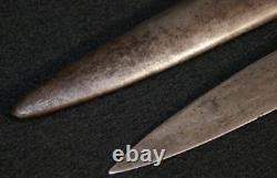 Couteau de tranchée et fourreau de la botte de combat de terrain de l'armée prussienne impériale allemande de la Première Guerre mondiale