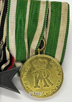 Croix de fer originale de l'armée impériale allemande de la Première Guerre mondiale, croix de mérite prussienne, Landwehr saxonne