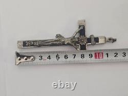 Croix pectorale d'officier de la Wehrmacht de l'armée allemande de la Seconde Guerre mondiale, pendentif crâne relique ! B8