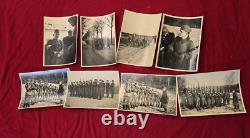 DIRIGEANTS DE LA WEHRMACHT Photo lot CASQUE EN ACIER D'ENTRAINEMENT DES TROUPES WWII Allemand WWII