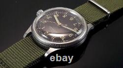 DOMINO RLM, MONTRES-BRACELETS MILITAIRES TRÈS RARES pour l'ARMÉE ALLEMANDE, LUFTWAFFE SECONDE GUERRE MONDIALE