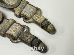 Dague rare d’officier de l’armée allemande de la Seconde Guerre mondiale, deluxe, fer à cheval, avec suspensions d’origine