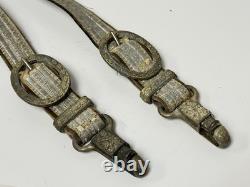 Dague rare d’officier de l’armée allemande de la Seconde Guerre mondiale, deluxe, fer à cheval, avec suspensions d’origine