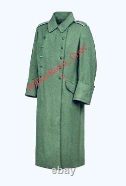 De Haute Qualité Ww2 Allemand M40 Laine Greatcoat Repro Army Trench Trench Field Grey
