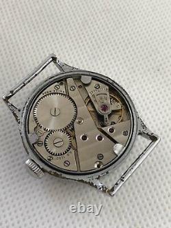 Dh German Military Bulla Vintage Wwii Wrist Army Watch Cal. As1130