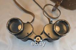 Dienstglas H/6400 Jumelles 6x30 de l'Armée Allemande de la WWII beh KF avec étui