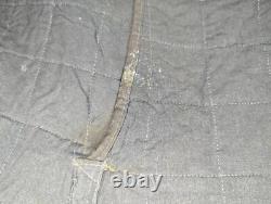 Doublure de pantalon rembourrée verte en roseau originale allemande de la Seconde Guerre mondiale pour soldat d'hiver