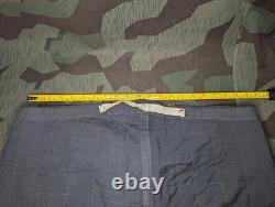 Doublure de pantalon rembourrée verte en roseau originale allemande de la Seconde Guerre mondiale pour soldat d'hiver