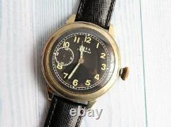 Doxa Armée Allemande Wwii Vintage Military 1939 1945 Hommes Wristwatch Mécanique