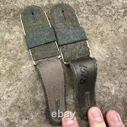 ÉPAULETTES PAIRE D'INFANTERIE EM DE L'ARMÉE ALLEMANDE WWII WW2 ORIGINAL