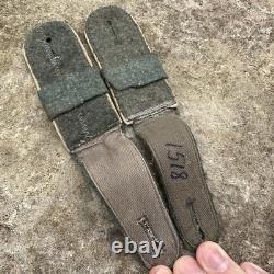 ÉTAGÈRE D'ÉPAULE PAIRE D'INFANTERIE EM ENLISTÉ DE L'ARMÉE ALLEMANDE WWII WW2 ORIGINAL