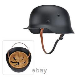 Élite allemande noire de l'armée WH - Casque en acier M35 M1935 Stahlhelm de haute qualité, collection