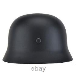 Élite allemande noire de l'armée WH - Casque en acier M35 M1935 Stahlhelm de haute qualité, collection