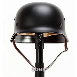 Élite allemande noire de l'armée WH - Casque en acier M35 M1935 Stahlhelm de haute qualité, collection