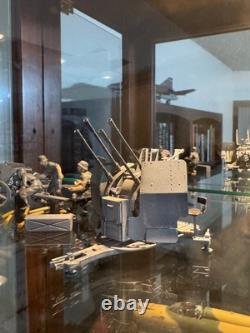 Ensemble de figurines de l'armée allemande de la Seconde Guerre mondiale, modèles de kits, ensemble d'affichage de canon Flak WW2