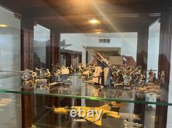 Ensemble de figurines de l'armée allemande de la Seconde Guerre mondiale, modèles de kits, ensemble d'affichage de canon Flak WW2