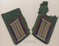 Ensemble de pattes de col de l'armée impériale allemande de la Première Guerre mondiale, paire d'officier, coupée de la Seconde Guerre mondiale