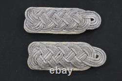 Épaulières d'infanterie en argent pour major de l'armée allemande HEER de la Seconde Guerre mondiale, à enfiler