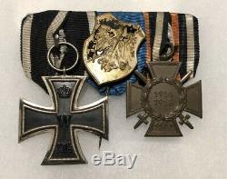 Fer Ww1 Armée Allemande Croix Ek2 Service Hindenburg Médaille Badge Ruban Bar Ww2