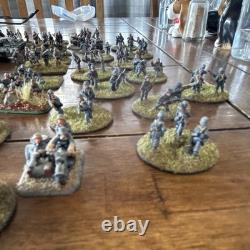 Flammes de guerre WWII lot de figurines peintes de l’armée allemande chars infanterie artillerie