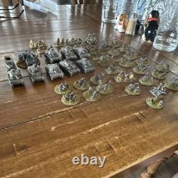 Flammes de guerre WWII lot de figurines peintes de l’armée allemande chars infanterie artillerie