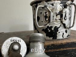 Gourde de l'armée allemande de la Seconde Guerre mondiale avec tasse O. H. W. 41 assortie Wehrmacht Otto Honsel