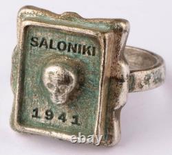 Grèce Salonique 1941 Anneau allemand de la Seconde Guerre mondiale Wehrmacht gothique Allemagne WWII