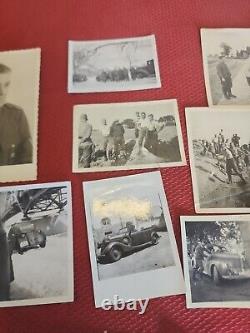 Groupe de photos, de patchs et montres de l'armée allemande de la Seconde Guerre mondiale