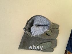 Guerre mondiale 2 Gants de l'Armée allemande Heer Wehrmacht en laine grise d'hiver, Neuf