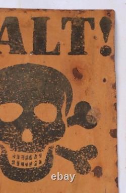 Halte ! Arrêtez-vous, Pologne, panneau polonais « Stoj! », allemand, Seconde Guerre mondiale, période de guerre, WWII, armée allemande