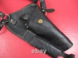 Holster d'épaule en cuir allemand de l'époque de la Seconde Guerre mondiale pour pistolet Walther P38 XLNT RARE #2