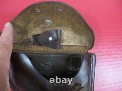 Holster en cuir allemand de l'ère de la Seconde Guerre mondiale pour pistolet Luger P08 daté de 1942 - BEAU
