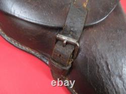 Holster en cuir de l'armée allemande de la WWII pour pistolet P08 Luger avec preuve d'aigle WaA47, en bon état