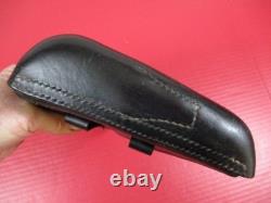 Holster en cuir de l'armée allemande de la WWII pour pistolet P08 Luger marqué eqr au-dessus de 42 BEAU